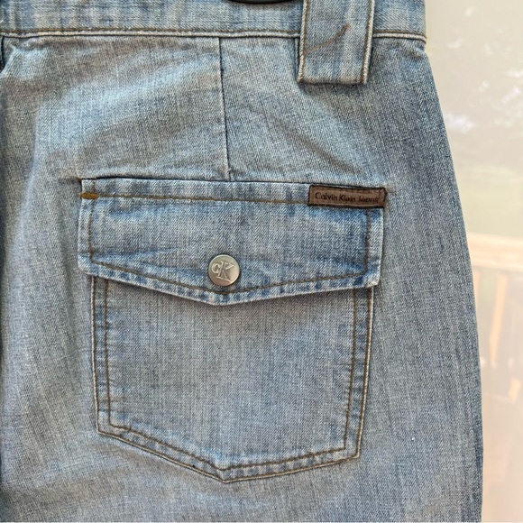 Calvin Klein Jeans Women's Light Wash Culottes Jeans Size 10 - Picture 9 of 12